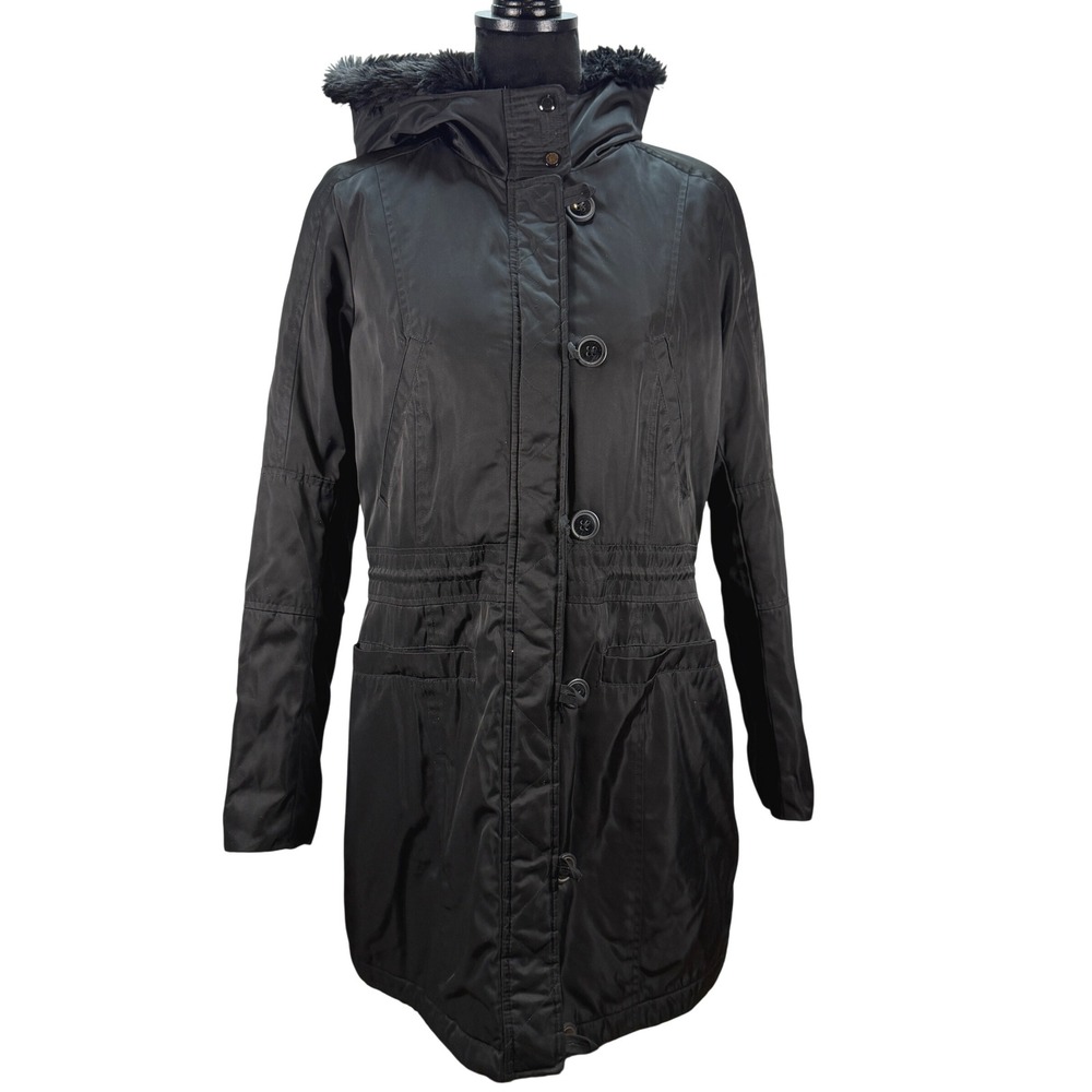 Marc New York Andrew Marc Phelix Faux Fur Lined Hooded Jacket Medium